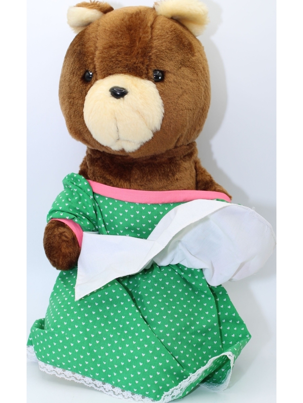 Vintage 80s Tonka #7144 Maple Town Mama Bear 15" Bear Plush Doll Stuffed Animal